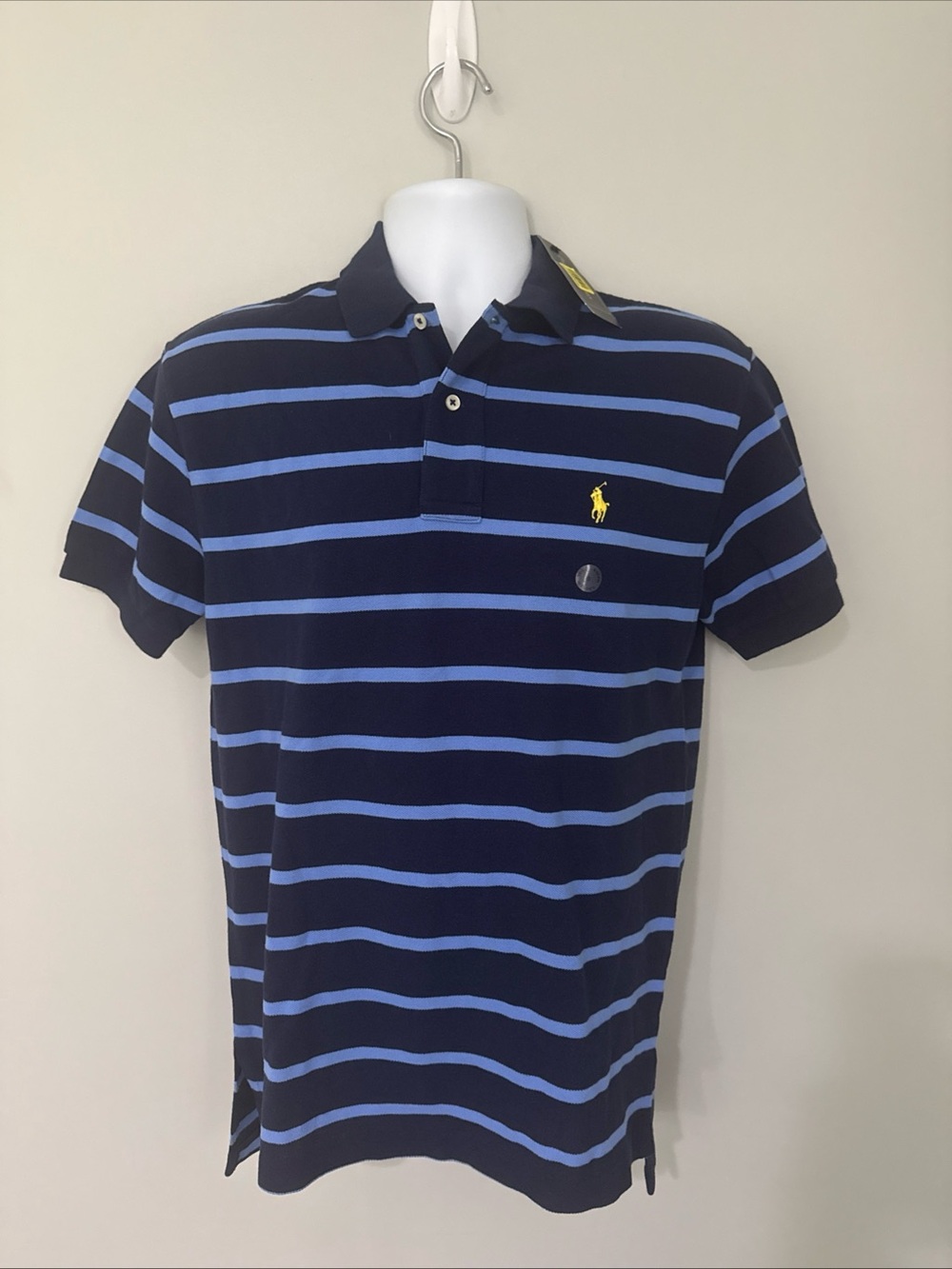 Ralph Lauren Classic Blue Stripes Men’s Polo NWT - Small